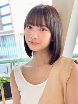 エムスラッシュ みなとみらい馬車道店(M SLASH) M.SLASH馬車道/美髪/ナチュラルボブ/ダークカラー/耳かけz
