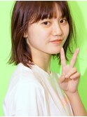 【THE DERBY】JELLY MIDY          #マロンベージュ#Aラインボブ