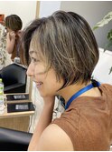 草薙慶典 口コミ 髪質改善 ショートヘア ハイライト