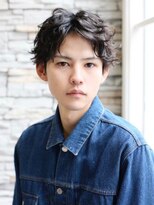 ルーツ(ROOTS) パーマ マッシュ スパイラル センターパート 学割U24 渋谷 ROOTS