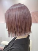 外ハネボブ　ラベンダーカラー　20代