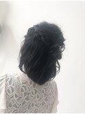 お呼ばれハーフアップ