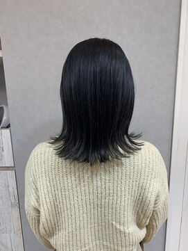 デューヘアー(due hair) ブルーブラックカラー！
