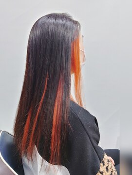 アフレッシュヘアー(afresh hair) オレンジインナーカラー