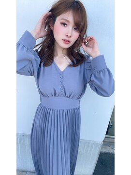 トゥーリ 春日店(tuuli) tuuli☆30代40代ペールベージュ切りっぱなしミディアム　112