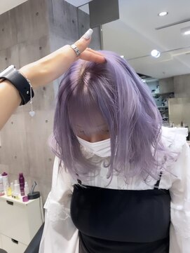 リル 溝の口(LiL) ホワイトラベンダー/溝の口/ブリーチ/ダブルカラー