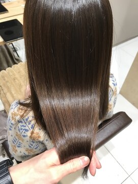 アニュー 北浦和店(ANEW) 《髪質改善》サラサラ感+柔らかカラー 髪質改善