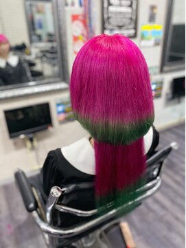 ミミック (mimic) 【派手髪】strawberry color【裾カラー】