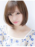 山村/大人可愛い小顔ナチュラルボブ/レイヤーボブ/小顔ボブ銀座