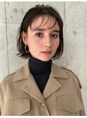色っぽボブ 切りっぱなしボブ　似合わせカット ミニボブ