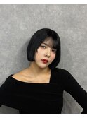 レイヤーボブ、ブルーブラック