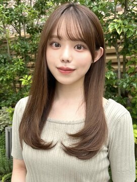 ミラリー トウキョウ(Mirareee Tokyo) 20代30代40代◎前髪パーマ韓国風巻きくすみベージュお団子ヘア