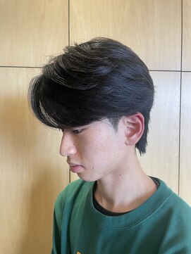 ニアウ 伊勢崎連取店(Niau) メンズマッシュウルフニュアンスパーマメンズパーマ