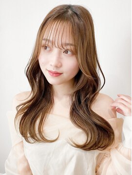 レア 表参道(L'ea) ミディアムヘア暗めカラーグランマッシュデザインカラー