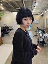 ヒュージ 表参道(huge)&nbsp;ミニボブ/ニュアンスパーマ/前髪/モードヘア