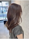 【透明感×艶】ラベンダーブラウンで柔らか大人髪に