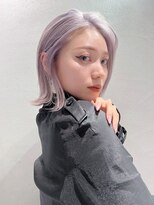 レイヤーボブ＋ホワイトラベンダー