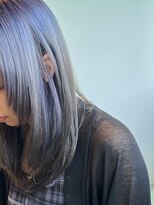 ロカリタ キョウト 河原町三条店(ROCAReTA kyoto)&nbsp;ブリーチ履歴有り：ラベンダー×グレー