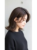 20代30代40代大人丸みショートボブ×前髪あり【髪質改善】