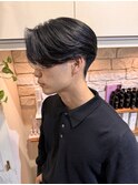 刈り上げセンターパート