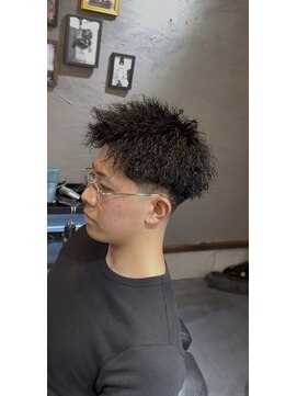 ブラックチョコレート(black chocolate) ツイストスパイラル テーパーフェード