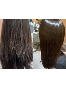 "至高の縮毛矯正"でうねりを解消！乾かすだけで柔らかさと艶のあるストレートヘアへ【新丸子駅徒歩１分】