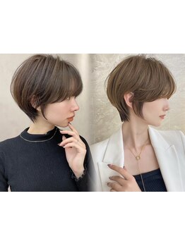 ダメージレスにこだわった本物の髪質改善で、艶と潤い溢れる大人の美髪へ。[ショート/池袋]
