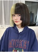 切りっぱなしボブ/重ためボブ/梅田