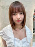 似合わせカット/ボブ/オリーブベージュ
