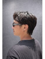 ワンワンオー バーバーショップ 長浜店(@110 BARBER SHOP) 襟足で魅せるナチュラルウルフ×ニュアンスパーマ