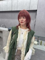 SSAW&nbsp;顔まわりレイヤー×ハイトーンピンク