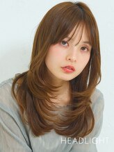 ソーエン バイ ヘッドライト 香椎店(soen by HEADLIGHT) 大人くびれハッシュカットミディアムレイヤー小顔似合わせ韓国