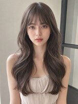 ユーフォリア 青山(Euphoria)&nbsp;ブリーチなし韓国風パーマシースルーぱっつんフェイスレイヤー☆