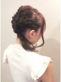 三つ編みひねり