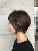 ショート×オン眉アシメ