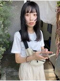 ayato/天神/天神駅/マロンベージュ/Aラインボブ/かきあげ/前髪
