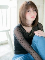 クオーレ ヘア アンジュ 水戸店(CUORE HAIR ange)&nbsp;*ange水戸*…カーキベージュ♪前下がりワンカールボブa
