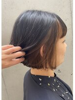 フレア 心 武庫之荘(flare) インナーカラーボブ