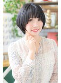 ■黒髪フレンチガーリー前下がりショート201★戸頭20代30代40代
