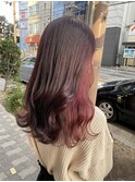 レッドブラウン×ピンクレッド
