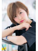 大人かわいい◎バニラベージュナチュラルマッシュショートb1
