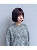 ダークパープル/ボブ