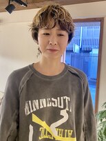 グロスシーループユナイテッド(GROSS C-LOOP UNITED)&nbsp;ショートマッシュベージュデジタル酸性ブリーチパーマボブ