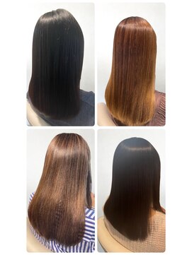 美容室フルール 20代30代40代大人可愛い髪質改善小顔艶感ミディグレージュ