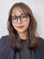 ノイ(noi)&nbsp;顔周りレイヤーカットグレージュカラーくびれボブベージュカラー