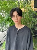 スパイラルパーマセンターパートシャドウパーマ