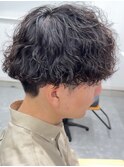 波巻きパーマツイストスパイラルパーマメンズマッシュパーマ