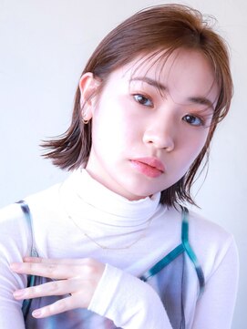 ウィズ 美容室 茂原店(Wiz) 外ハネシースルーボブ