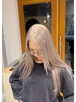 スタン 渋谷(Stam) ミルクティーベージュ人気レイヤーケアブリーチハイトーン渋谷駅