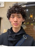 カーリーマッシュメンズパーママッシュパーマくせ毛風パーマ